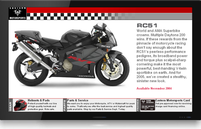 Retail outlets demo scene